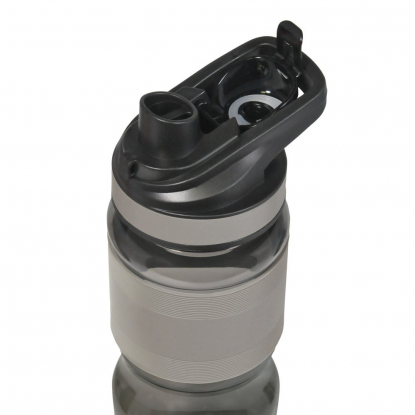 Спортивная бутылка для воды Corsa Portobello, серая, открытая крышка