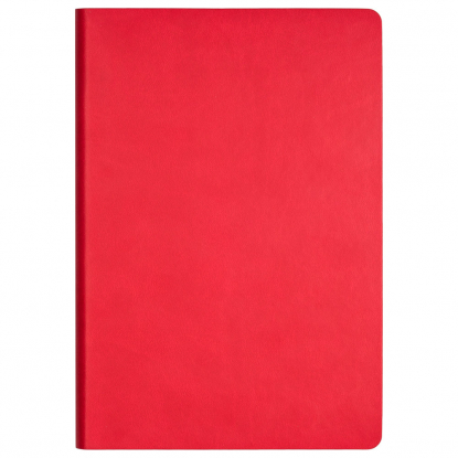 Ежедневник Latte, красный с бежевым, вид спереди
