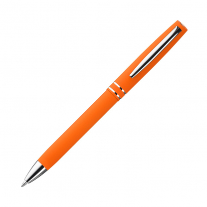 Шариковая ручка soft-touch Consul, серебристая