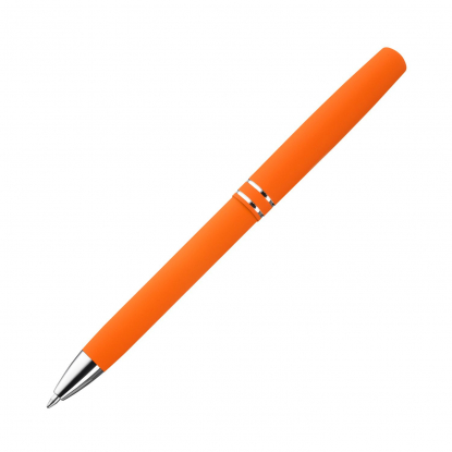 Шариковая ручка soft-touch Consul, серебристая