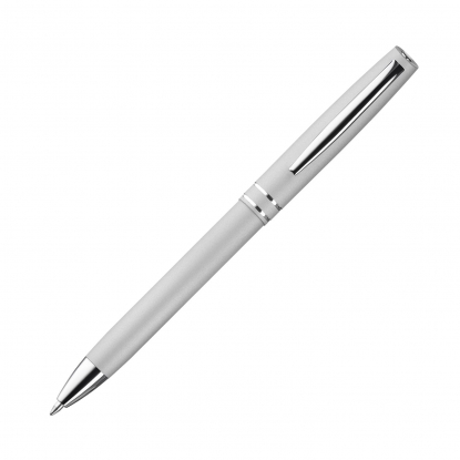Шариковая ручка soft-touch Consul, серебристая