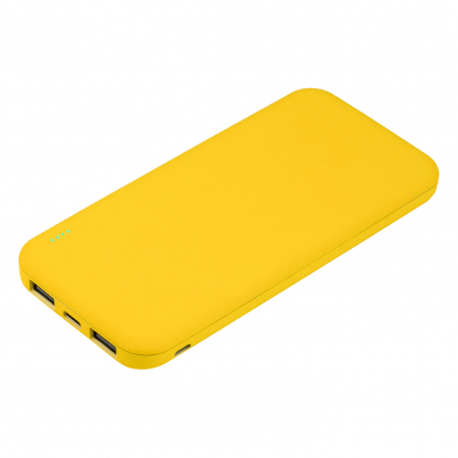Внешний аккумулятор с подсветкой Люче Ультрамарин (Luce Ultramarine) 10000 mAh, жёлтый