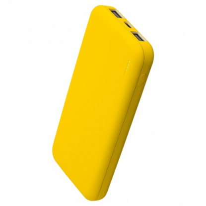 Внешний аккумулятор с подсветкой Люче Ультрамарин (Luce Ultramarine) 10000 mAh, жёлтый