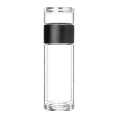 Бутылка стеклянная с двойными стенками Terso, черная