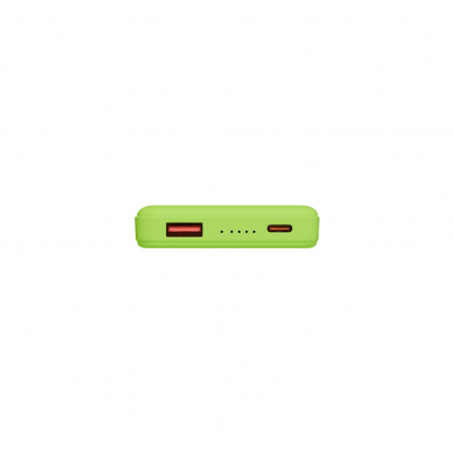 Внешний аккумулятор Largo PD 5000mAh с функцией беспроводной зарядки 15W, салатовый