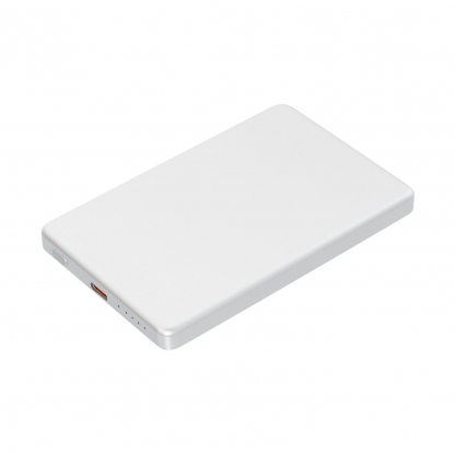 Внешний аккумулятор Atlantis PD 5000mAh с функцией беспроводной зарядки 15W, серебристый