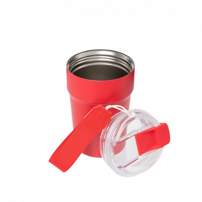 Термокружка вакуумная Monaco, красная