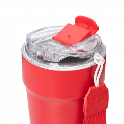 Термокружка вакуумная Monaco, красная