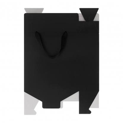Подарочный набор 2 бокала для шампанского Black Edition в большом подарочном пакете