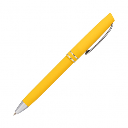 Шариковая ручка soft-touch Consul, желтая
