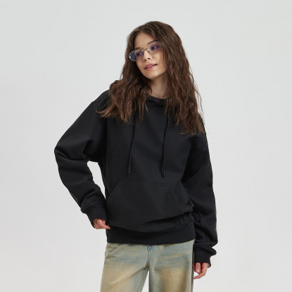 Худи релакс унисекс ADVENTURE, черное