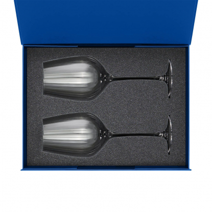 Подарочный набор 2 бокала для вина Бланш, синий