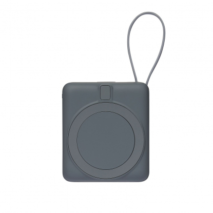 Внешний аккумулятор с подсветкой Риттер PD (Ritter PD) 10000mAh с функцией беспроводной зарядки 15W, серый