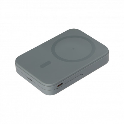 Внешний аккумулятор Юнион PD (Union PD) 10000mAh с функцией беспроводной зарядки 15W, серый