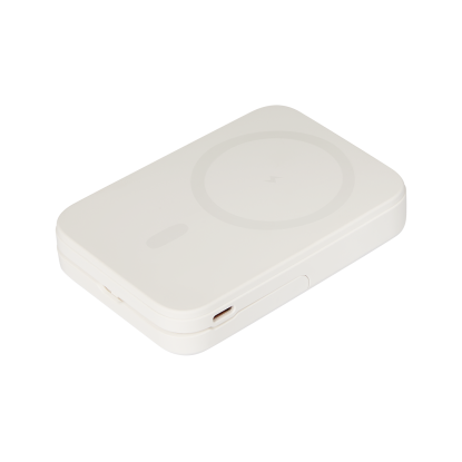 Внешний аккумулятор Union PD 10000mAh с функцией беспроводной зарядки 15W, белый