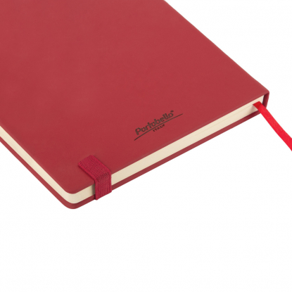 Ежедневник Alpha BtoBook, недатированный, красный, логотип производителя на задней бложке