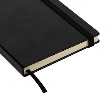 Ежедневник Voyage BtoBook, недатированный, чёрный, ляссе и резинка в цвет обложки