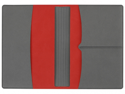 Обложка для паспорта с RFID защитой отделений для пластиковых карт Favor, красная