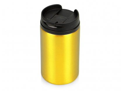 Термокружка Jar, желтая, вид сверху