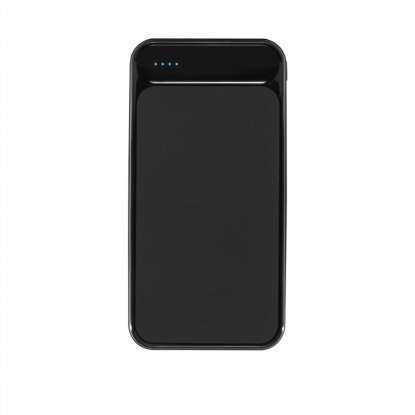 Внешний аккумулятор Starlight Plus PB с подсветкой, 10 000 mAh, чёрный, вид спереди