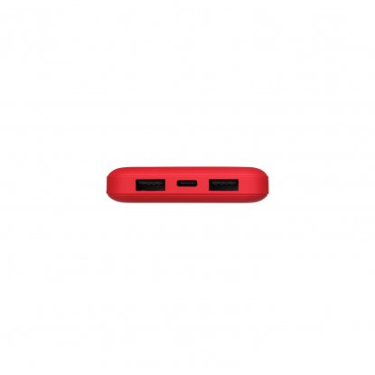 Внешний аккумулятор Elari Plus, soft touch, красный