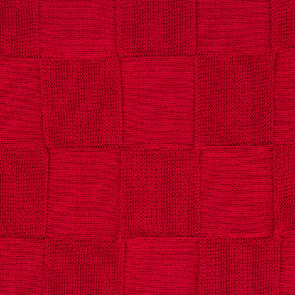 Плед Cella вязаный, красный