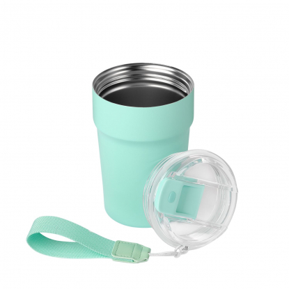 Термокружка вакуумная Monaco, бирюзовая