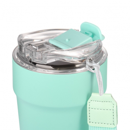 Термокружка вакуумная Monaco, бирюзовая