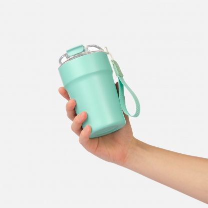 Термокружка вакуумная Monaco, бирюзовая