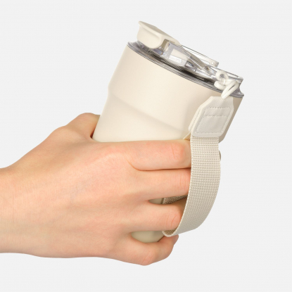 Термокружка вакуумная Monaco, бежевая