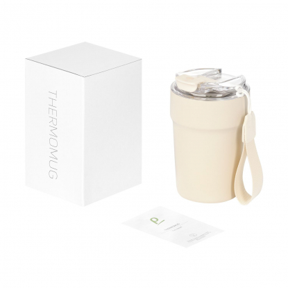 Термокружка вакуумная Monaco, бежевая