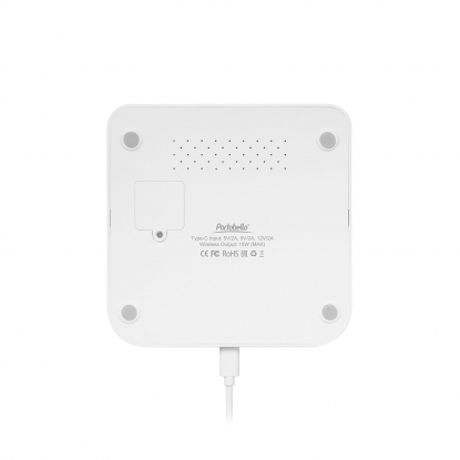 Зарядная станция с часами 15W Rigel, белая