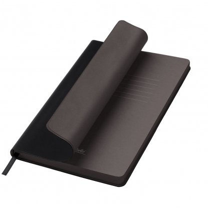 Ежедневник Latte soft touch, недатированный, черный