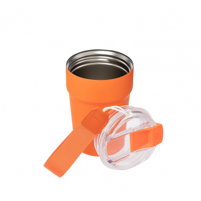 Термокружка вакуумная Monaco, оранжевая