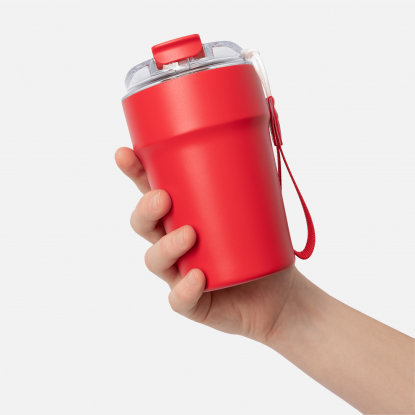 Термокружка вакуумная Monaco, красная