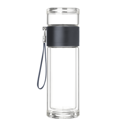 Бутылка стеклянная с двойными стенками Terso, синяя