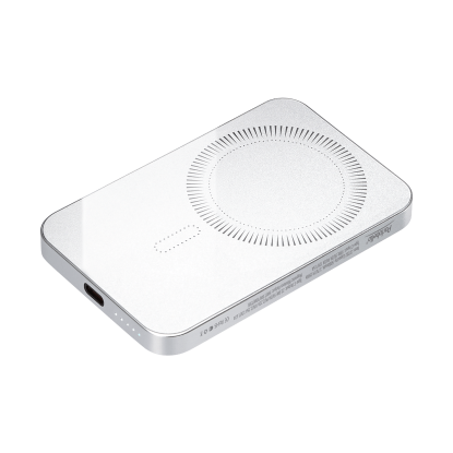 Внешний аккумулятор Artex PD 5000mAh с функцией беспроводной зарядки 15W, серебристый