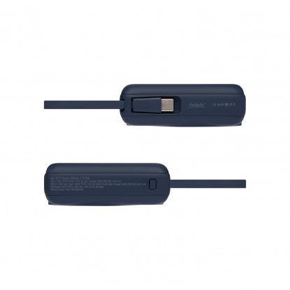 Внешний аккумулятор с подсветкой Риттер PD (Ritter PD) 10000mAh с функцией беспроводной зарядки 15W, синий