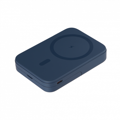 Внешний аккумулятор Юнион PD (Union PD) 10000mAh с функцией беспроводной зарядки 15W синий