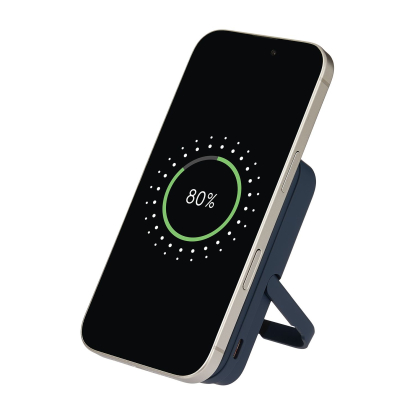 Внешний аккумулятор Union PD 10000mAh с функцией беспроводной зарядки 15W, синий