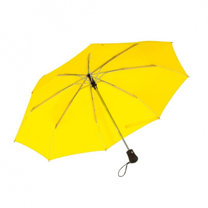 Автоматический ветроустойчивый складной зонт BORA, желтый