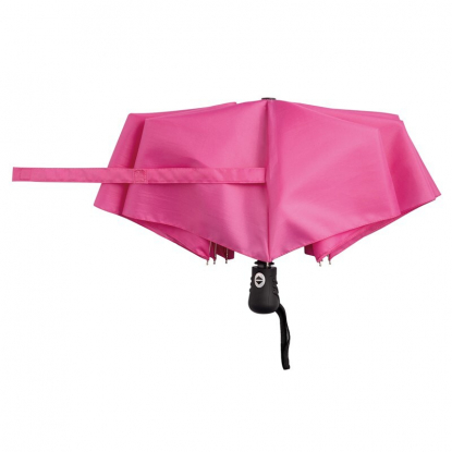 Автоматический ветроустойчивый складной зонт BORA, темно-розовый