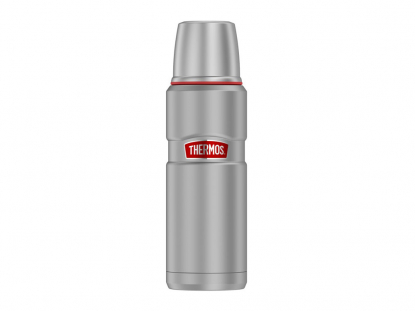 Термос SK-2000, серебристый с красным