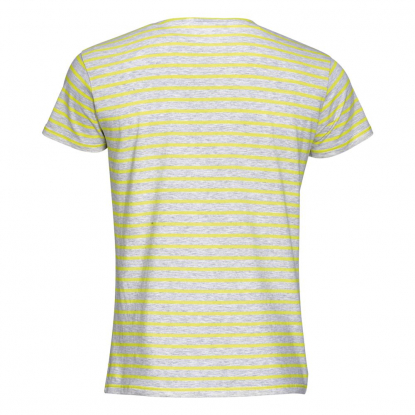 Футболка Miles Men, серый с желтым, вид сзади