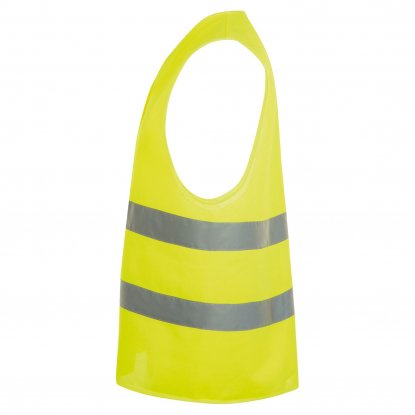 Жилет светоотражающий SECURE PRO, желтый, вид сбоку