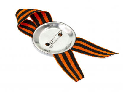 Значки закатные с лентой, D56 мм