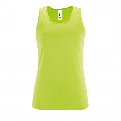 Майка SPORTY TT WOMEN, женская, зеленая