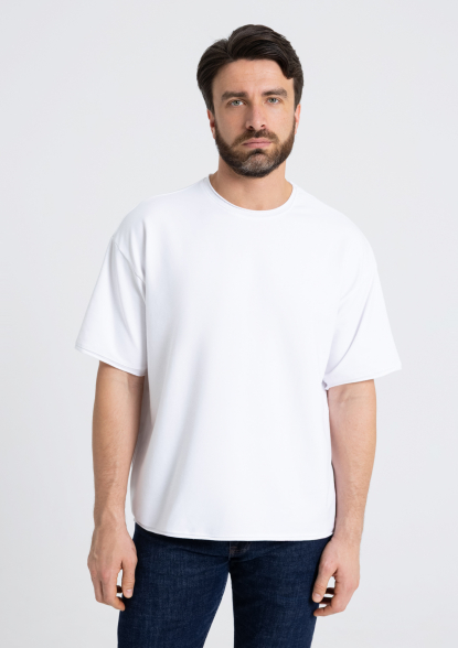 Футболка унисекс оверсайз STAN Freedom 260, белая