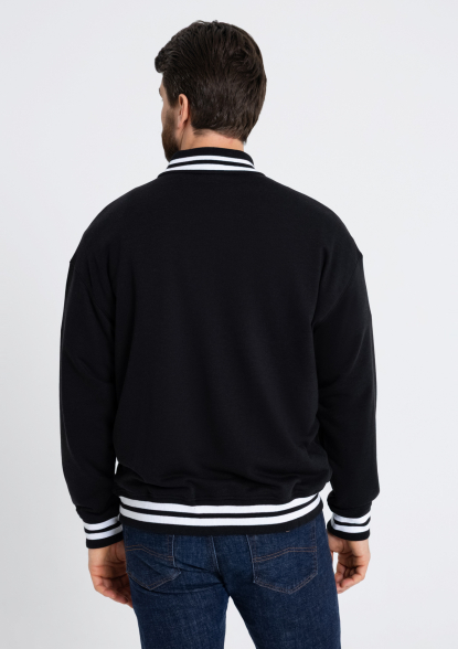 Бомбер унисекс STAN 71, черный