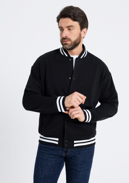 Бомбер унисекс STAN 71, черный